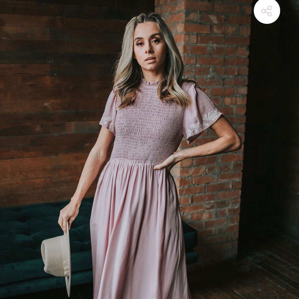 One Loved Babe Mauve-lavender Dress